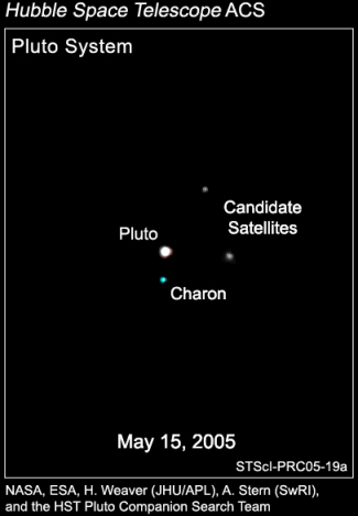 NASA's Hubble reveals possible new moons around Pluto