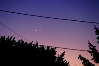 Mercury & Old Crescent Moon 