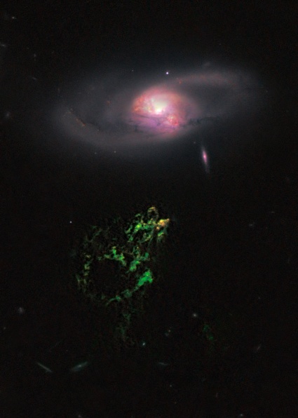 Hubble Studies Hanny's Voorwerp - That Green Blob in Space