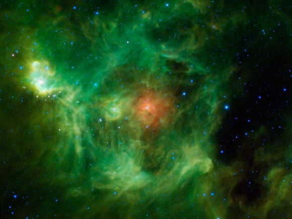 WISE Brings Home a Cosmic Christmas Wreath for the Holidays
