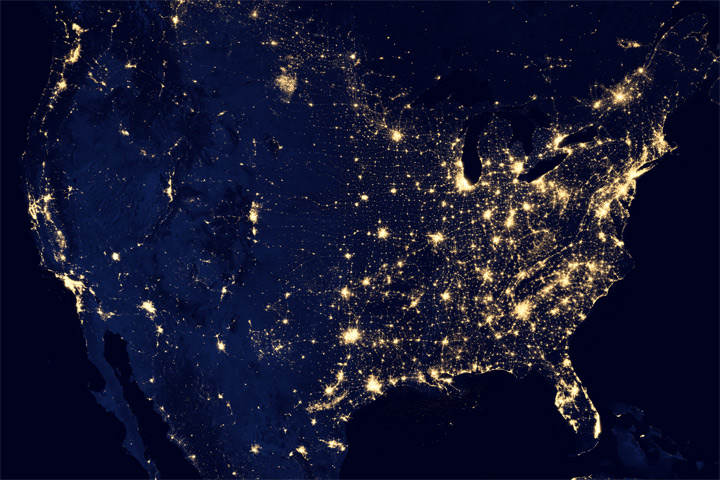 NASA-NOAA Satellite Reveals Stunning Views of Earth at Night