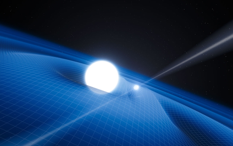 Exotic Pulsar and White Dwarf Binary Pair Help Prove That Einstein Was Right