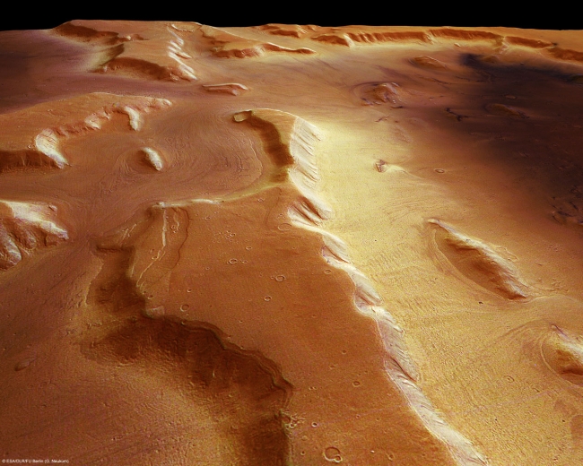 Mars Has Belts of Frozen Water Glaciers