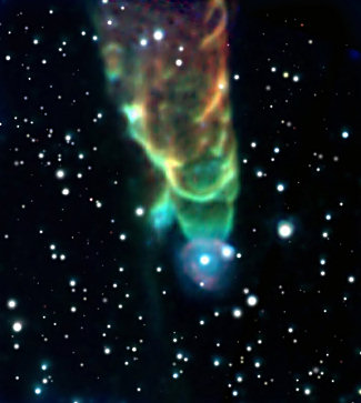 Cosmic Jet Looks Like Giant Tornado in Space