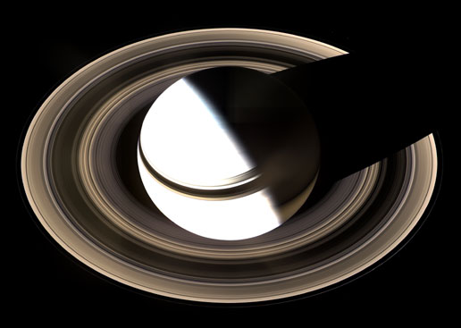 Cassini Views Saturn from a Never-Before-Seen Perspective