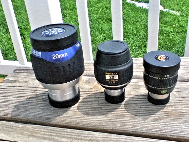 A review of the 20mm ES68, 20mm Pentax XW, and 20mm Waterproof Meade UWA