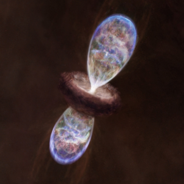 ALMA Discovers Large "Hot" Cocoon around a Small Baby Star