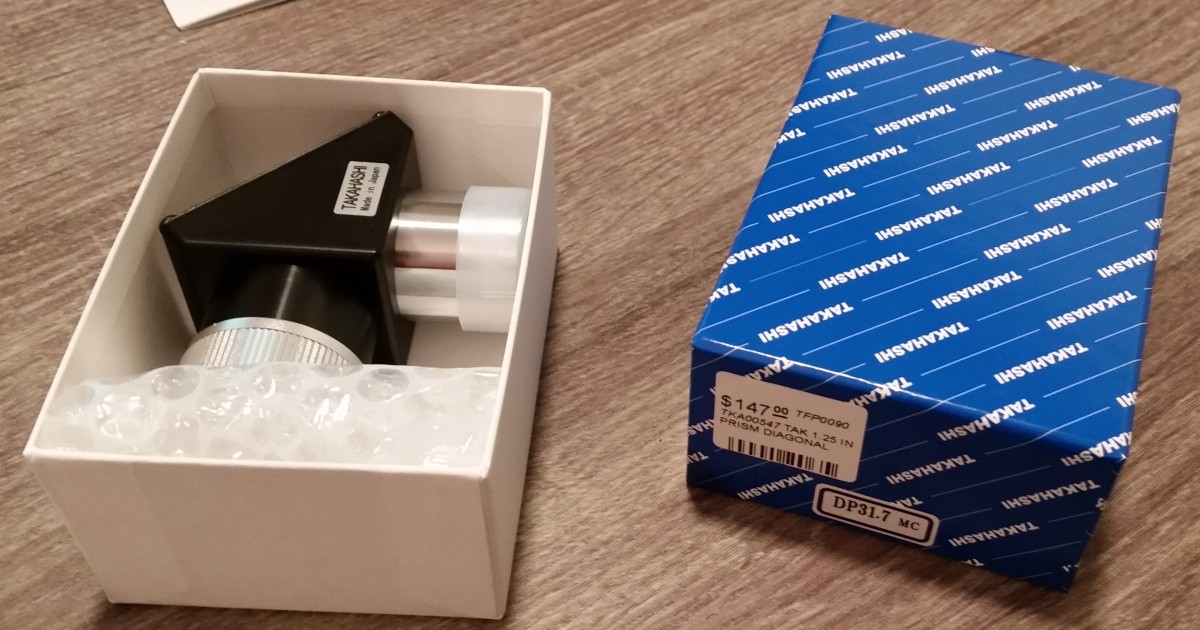 Takahashi Prism Diagonal as new in original box Astromart