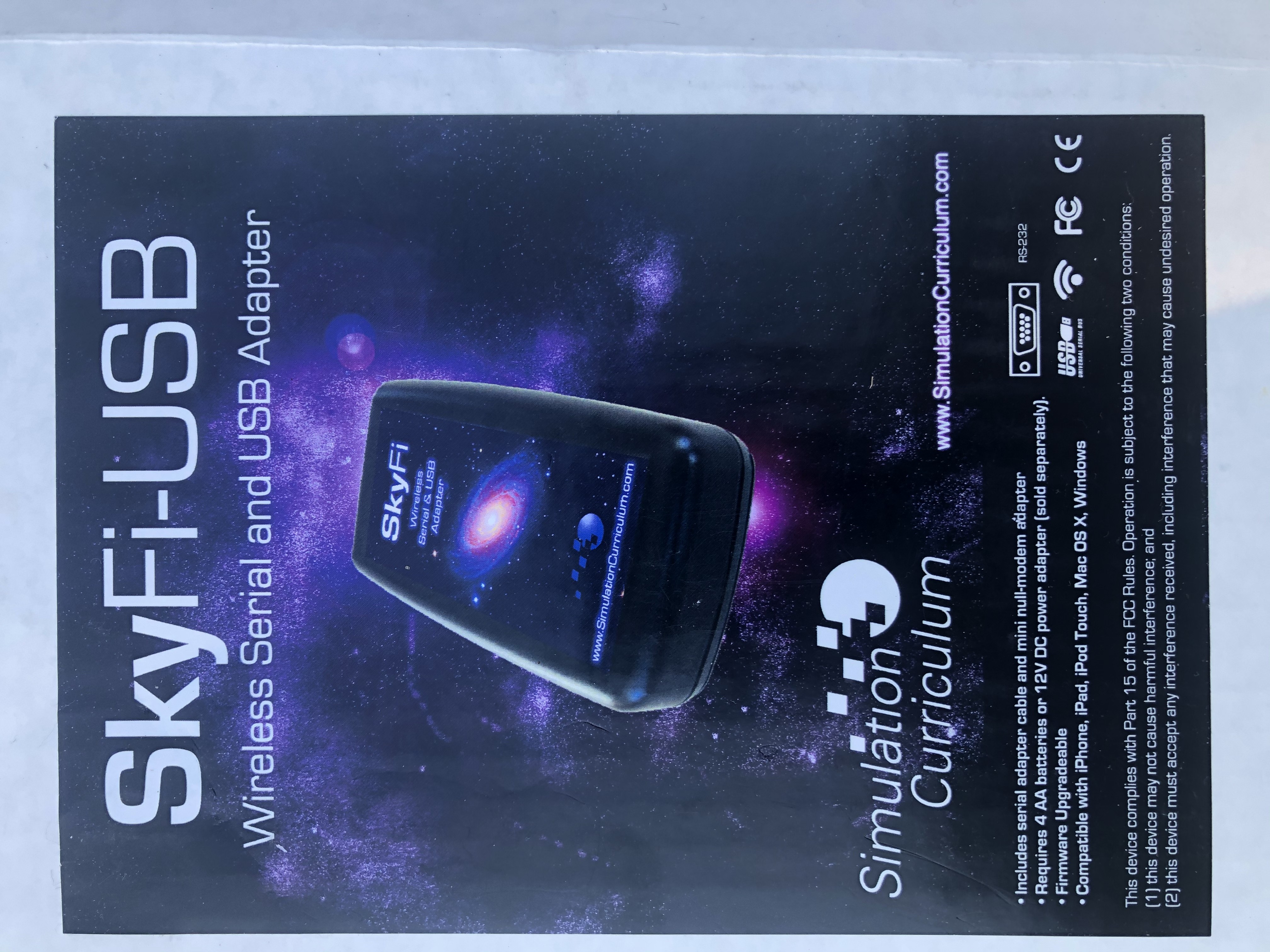 SkyFi Wireless Serial and USB Adapter Astromart