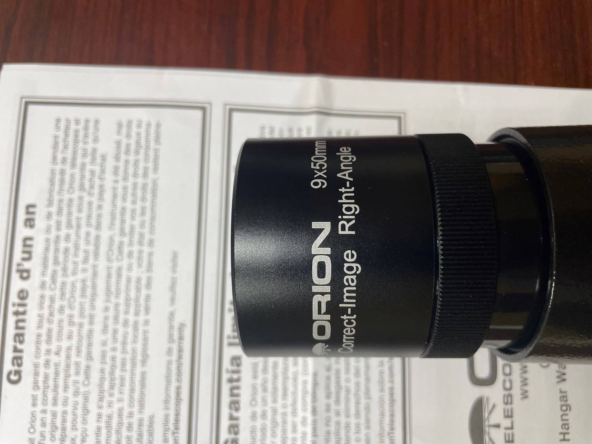 Orion 9x50 RightAngle CorrectImage Finder Scope Astromart
