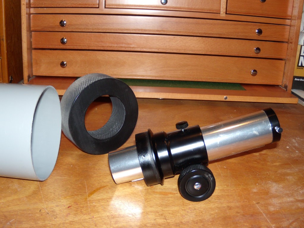 4-inch f/8 antique telescope lens kit with tubing and foucuser. Fun 4 Inch Telescope Tube