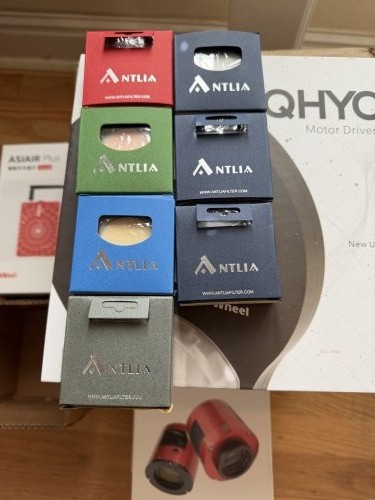 Brand new 36mm Antilia V-Pro series LRGB and 3nm SHO filters for sale!