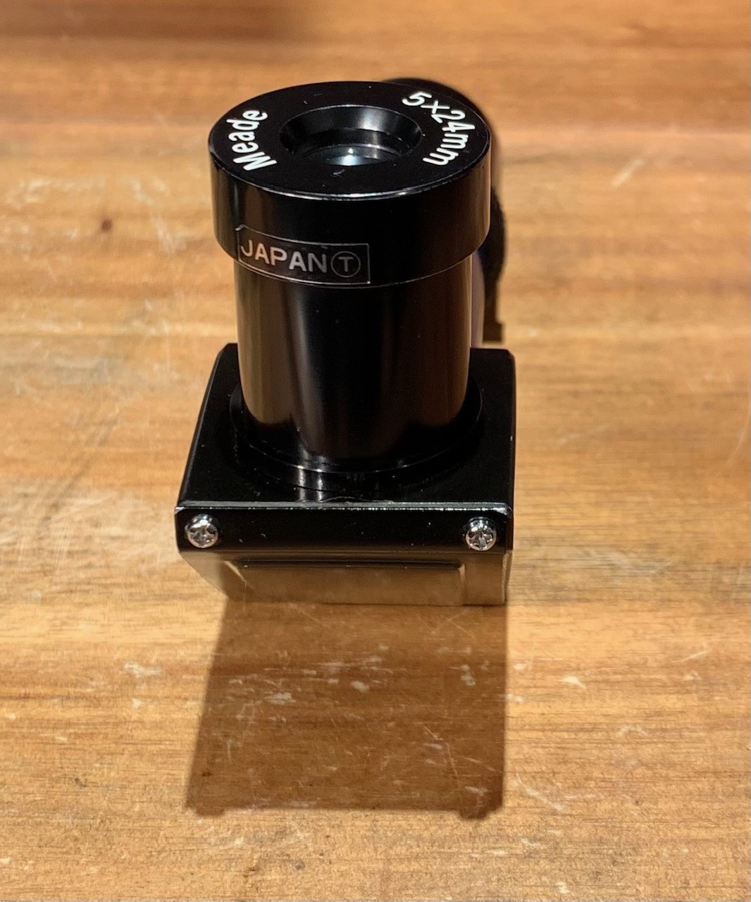 Meade Model 541 5x24 right angle finder with Oring and both caps very rare 1989 Astromart