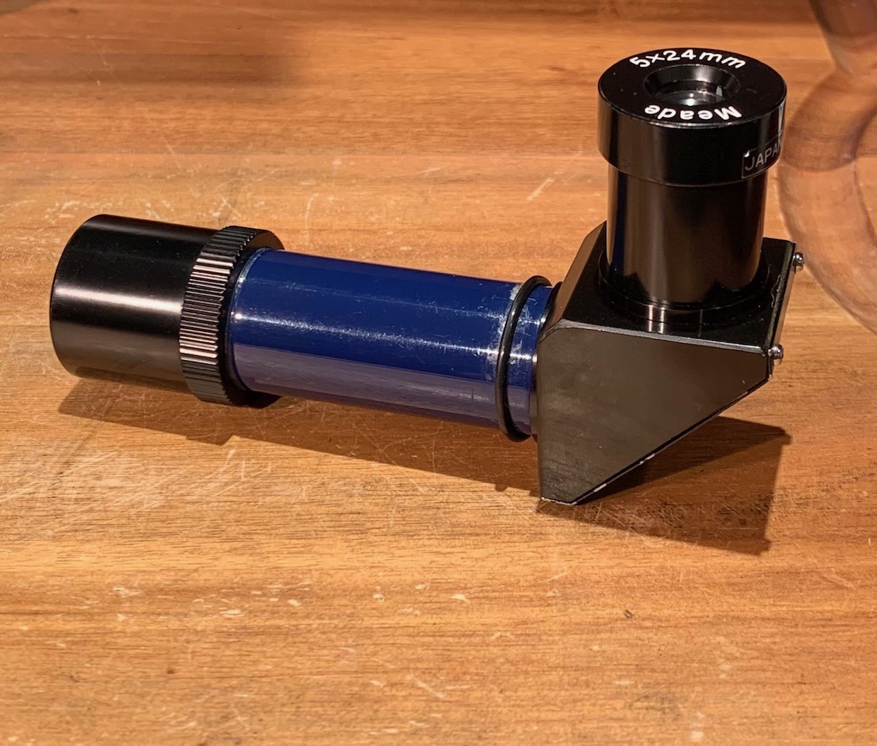 Meade Model 541 5x24 right angle finder with Oring and both caps very rare 1989 Astromart