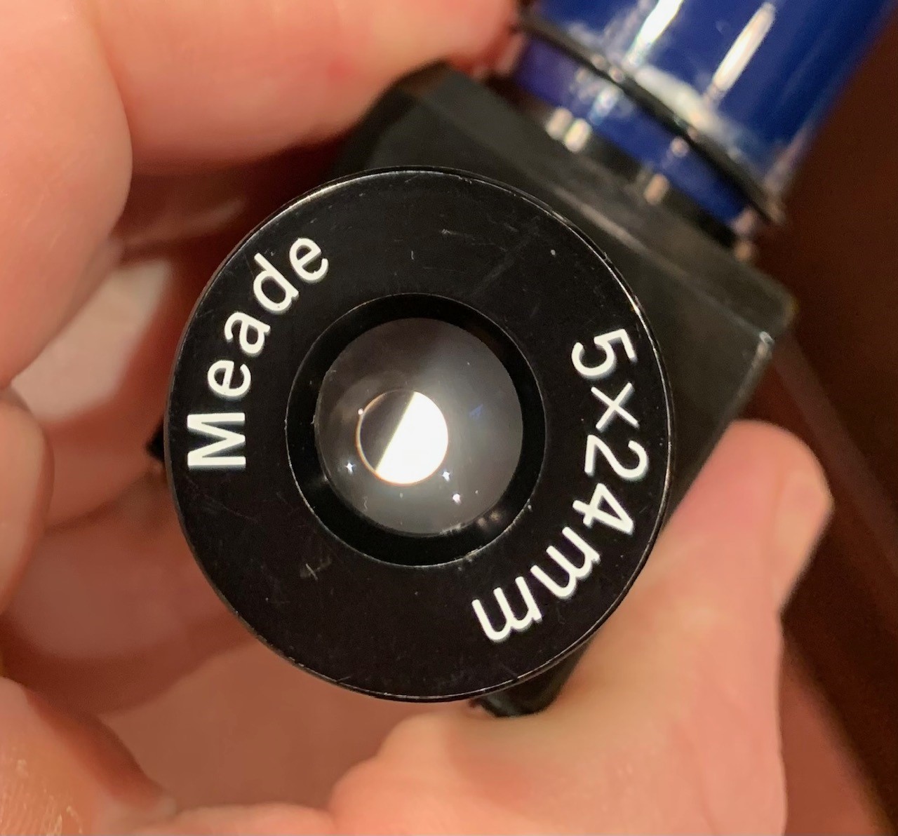 Meade Model 541 5x24 right angle finder with Oring and both caps very rare 1989 Astromart