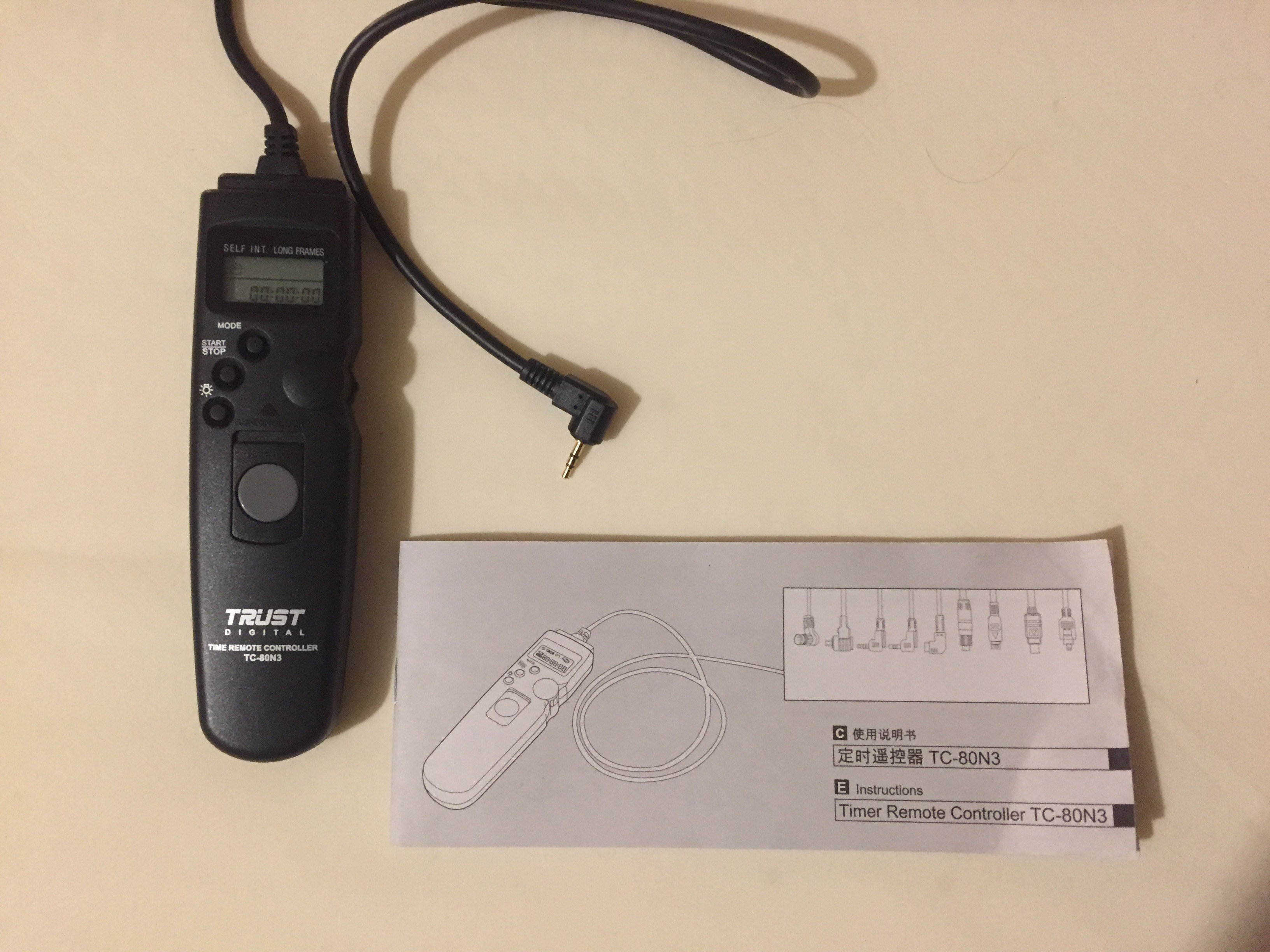 Camera Remote Control Cable TC80N3 for Canon DSLR Astromart