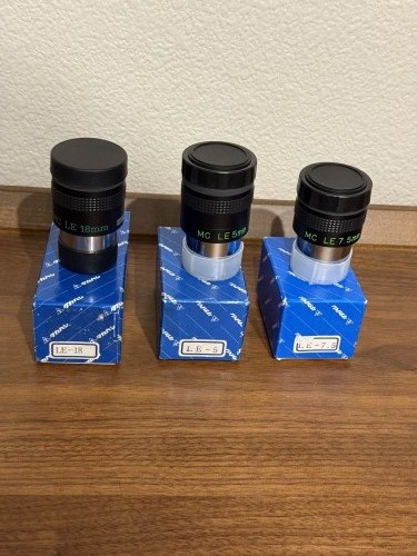 Takahashi LE Eyepieces 5mm, 7.5mm and 18mm