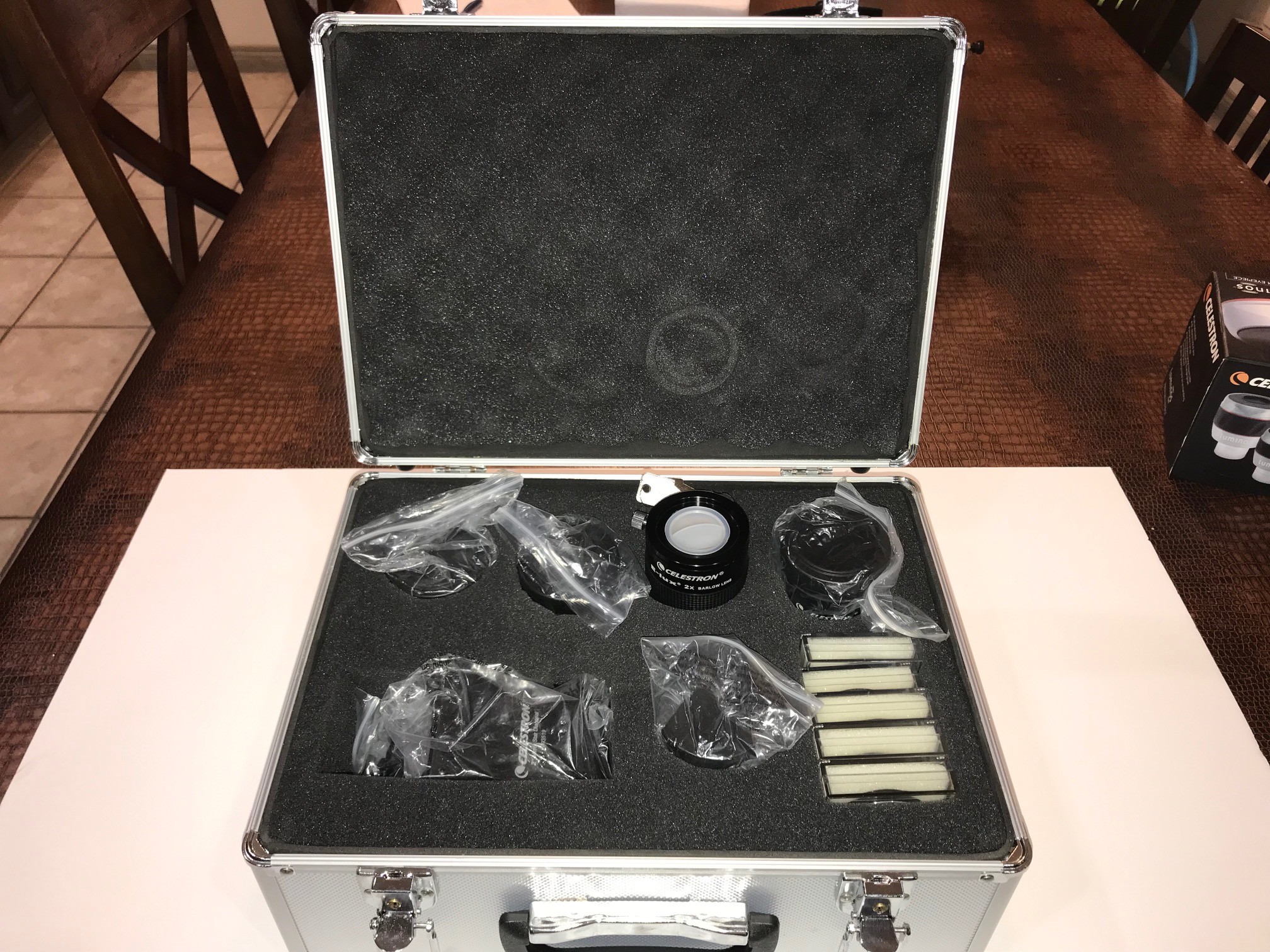 New Celestron Eyepiece Set with Case Astromart