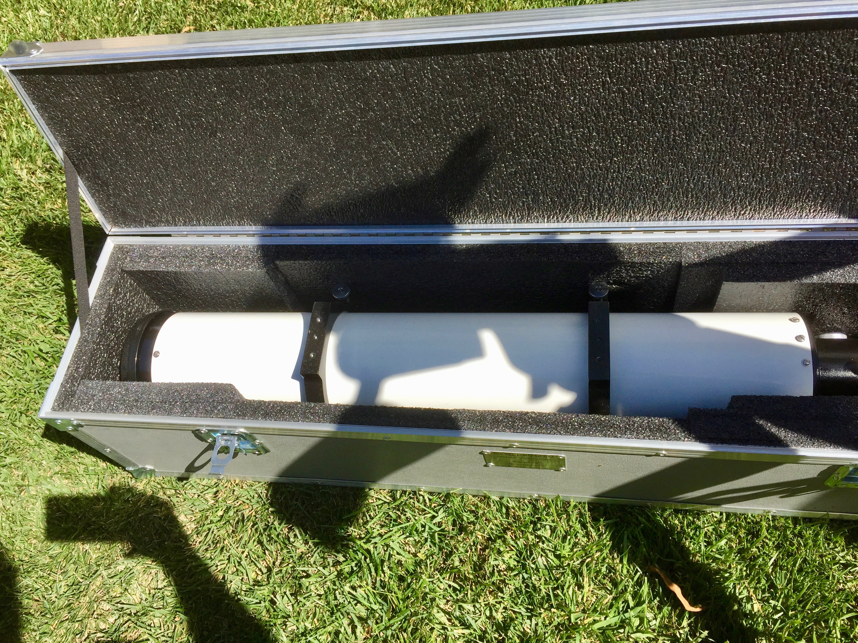 Vintage AP 130MM F8 with Scopeguard case rings and dovetail plate