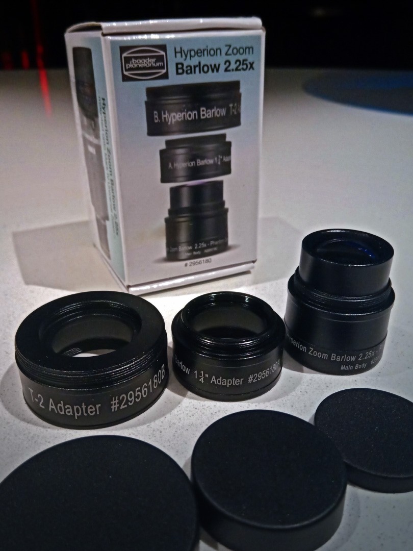 🔍 Baader Hyperion Zoom 2.25x Barlow Lens w/ adapters 2956180
