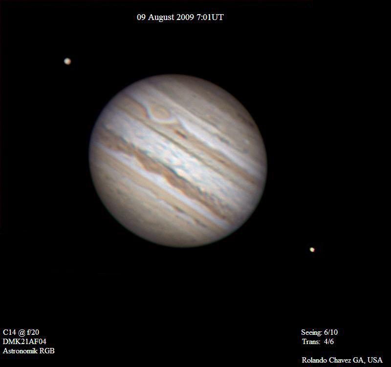 Jupiter, Europa,Io & Impact Site