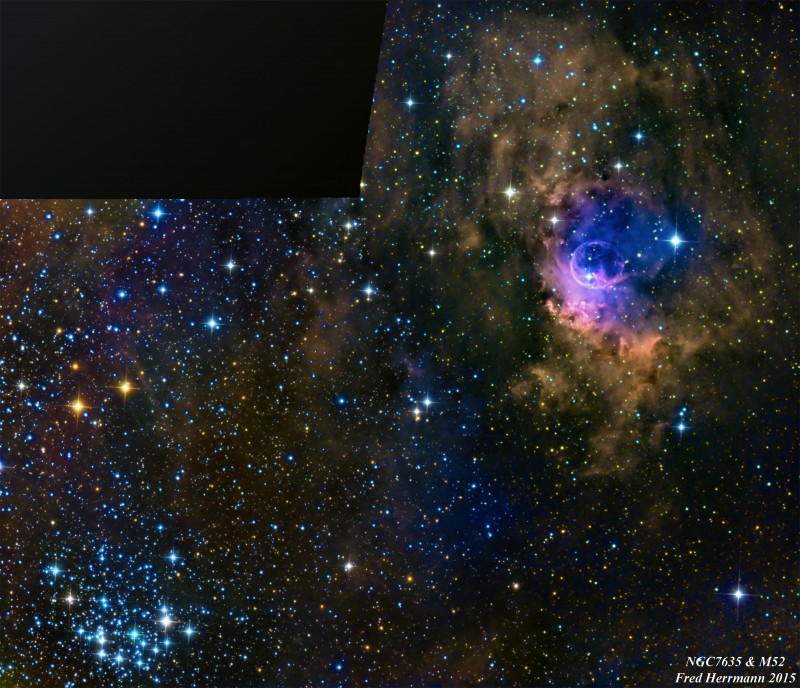NGC7635 and M52