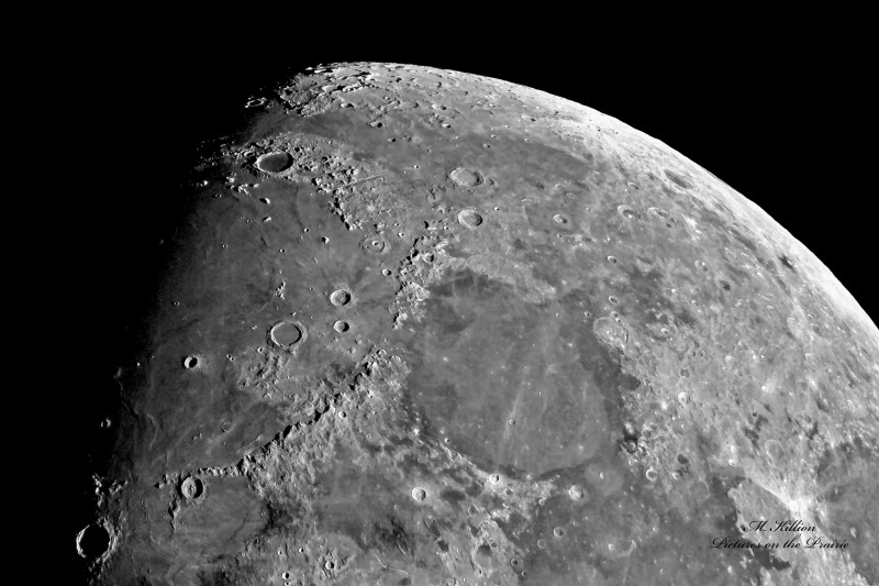 Montes Apenninus (Cropped from Gibbous Moon Image)