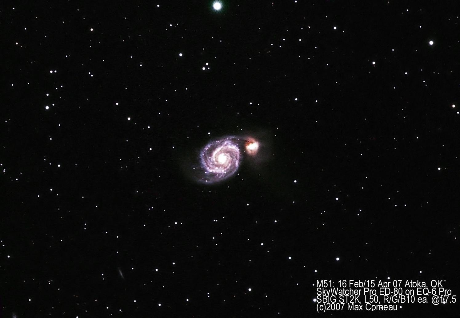M51 - Completed image