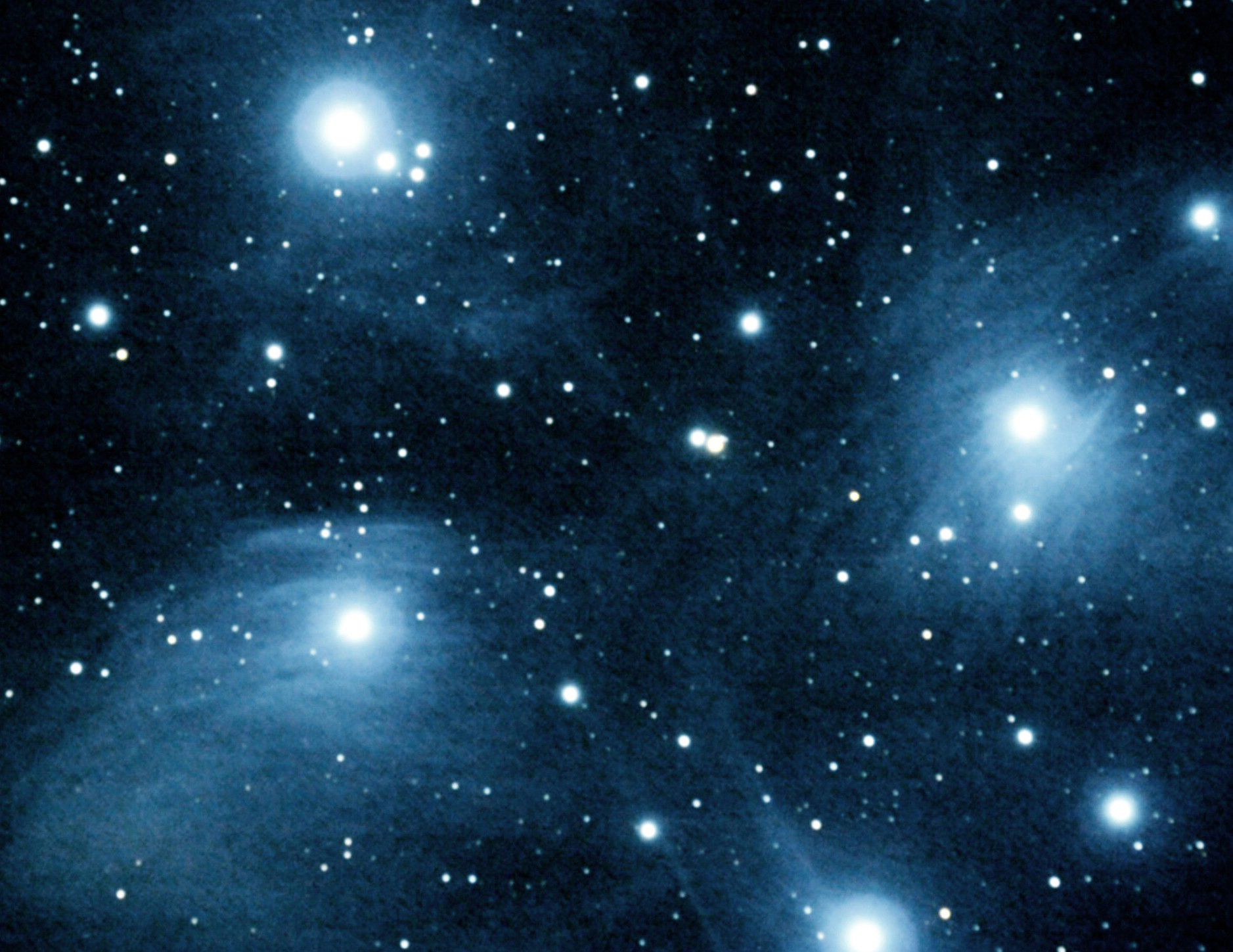 Pleiades closeup