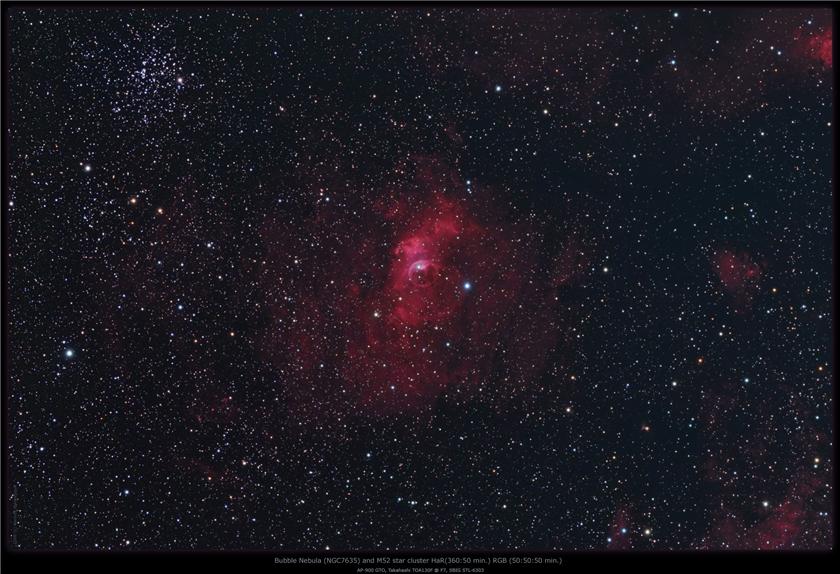 Bubble Nebula and M52