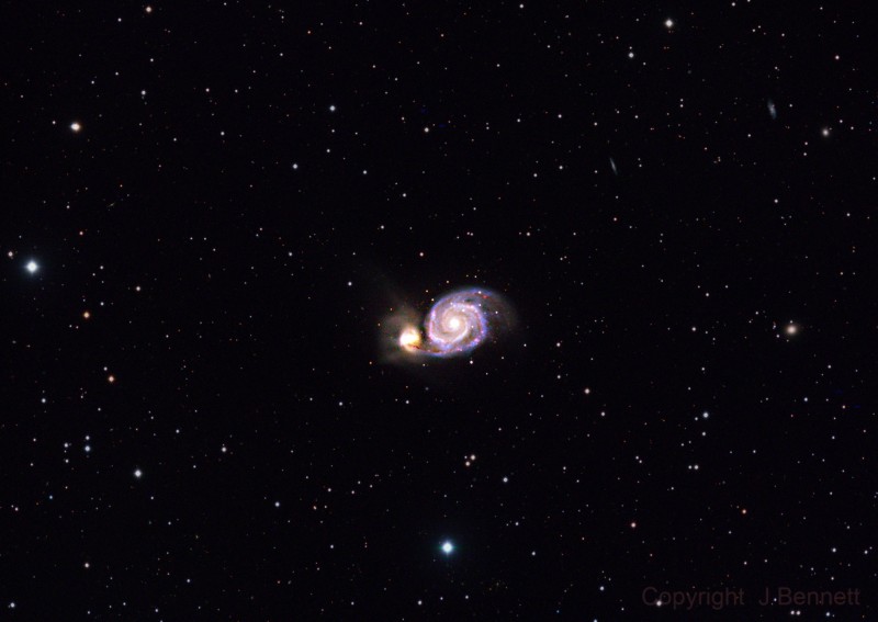 The Whirlpool galaxy, M51