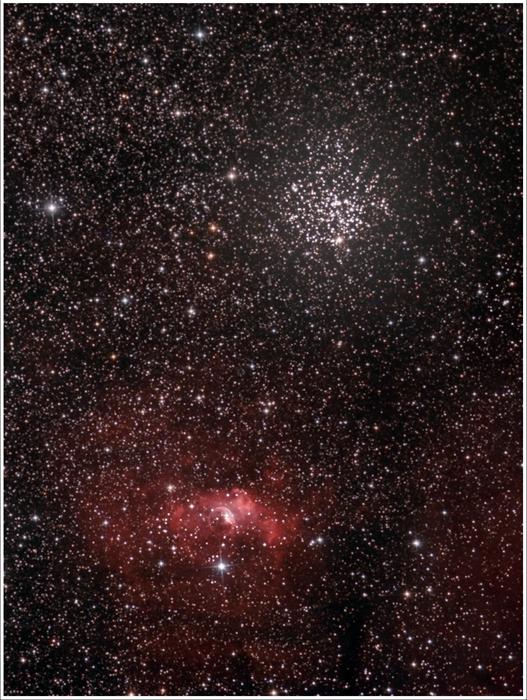 Bubble Nebula and M52