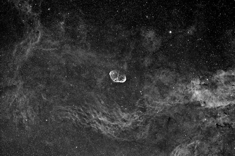 NGC6888 - The Crescent Nebula in Ha