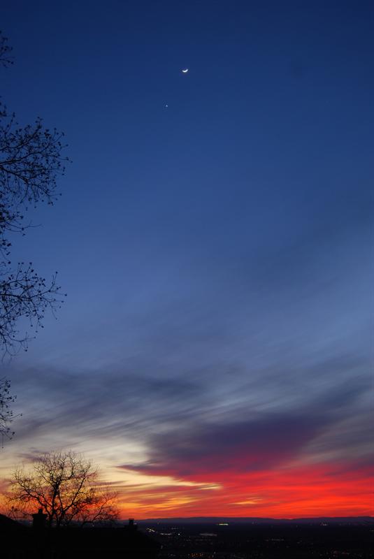 Moon & Venus over Sacramento