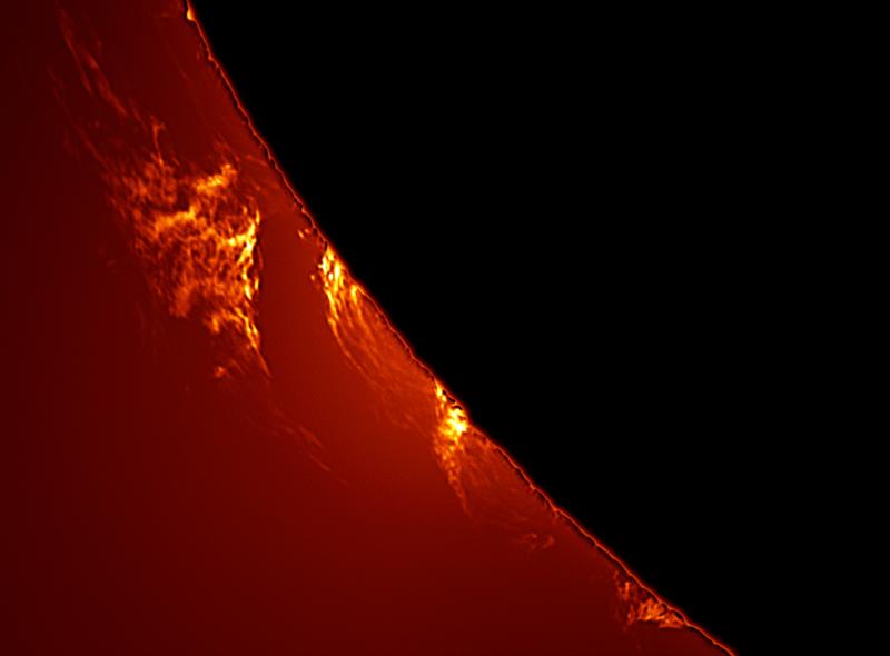 Large solar prominence