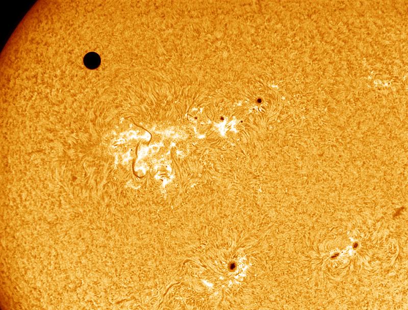 Hi Resolution Venus in H-alpha light