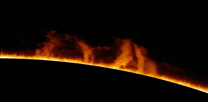 Large solar prominence