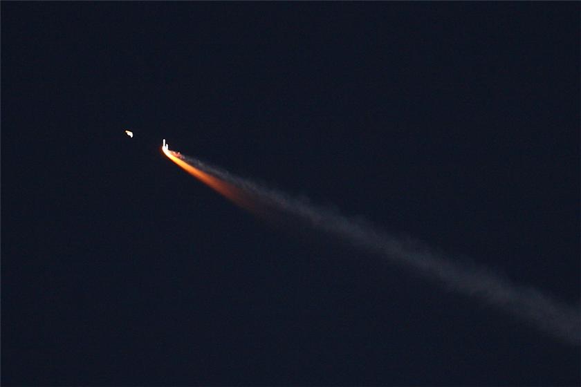 STS-119 booster separation