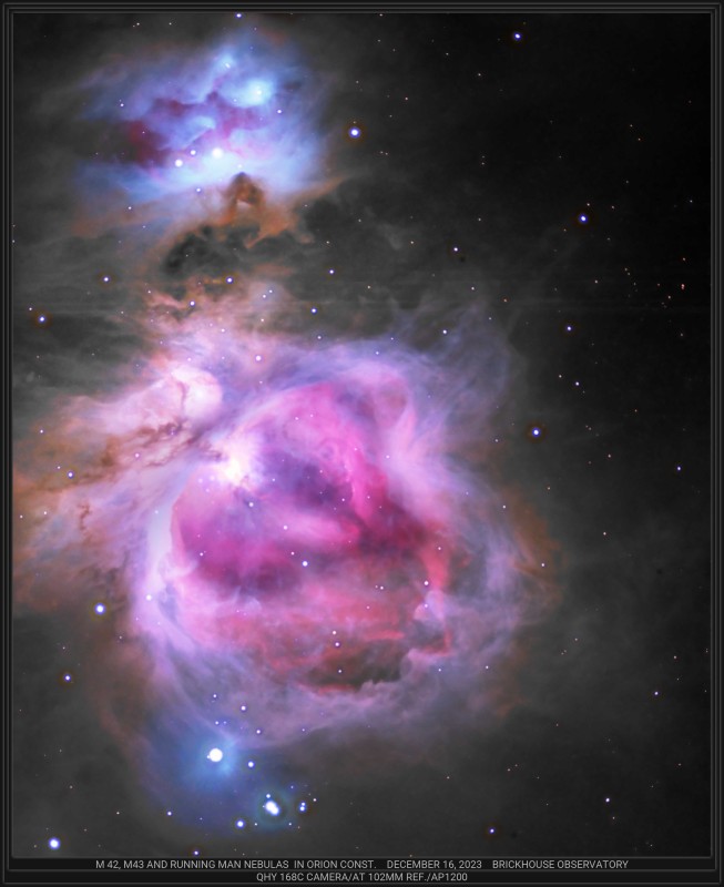 Orion Nebula M42, M43 & Running Man