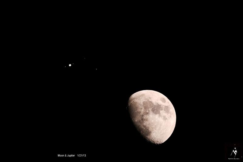 Moon and Jupiter