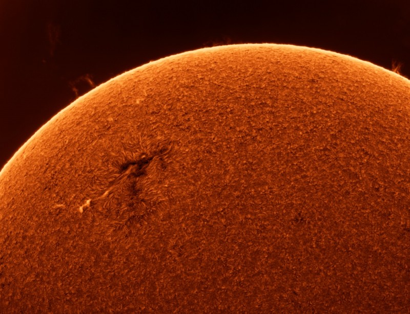 Sunspot AR 2765 imaged 6/12/20 image