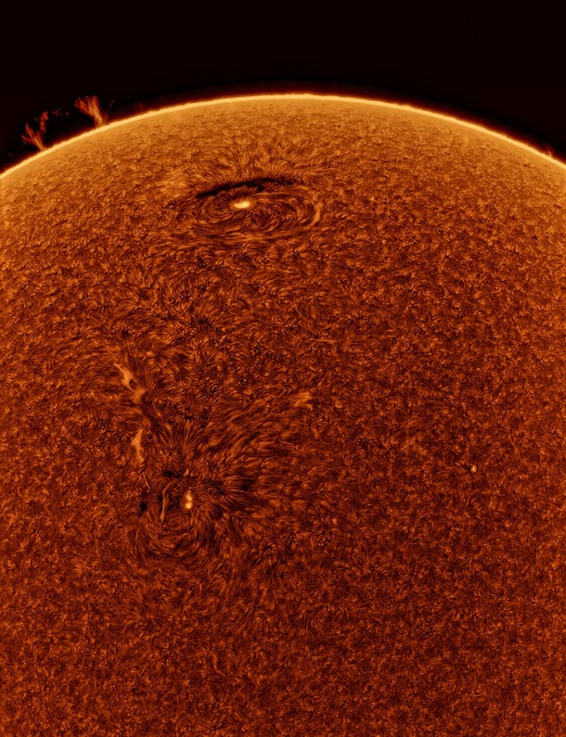 Active Region sunspots AR 2740 and 2741