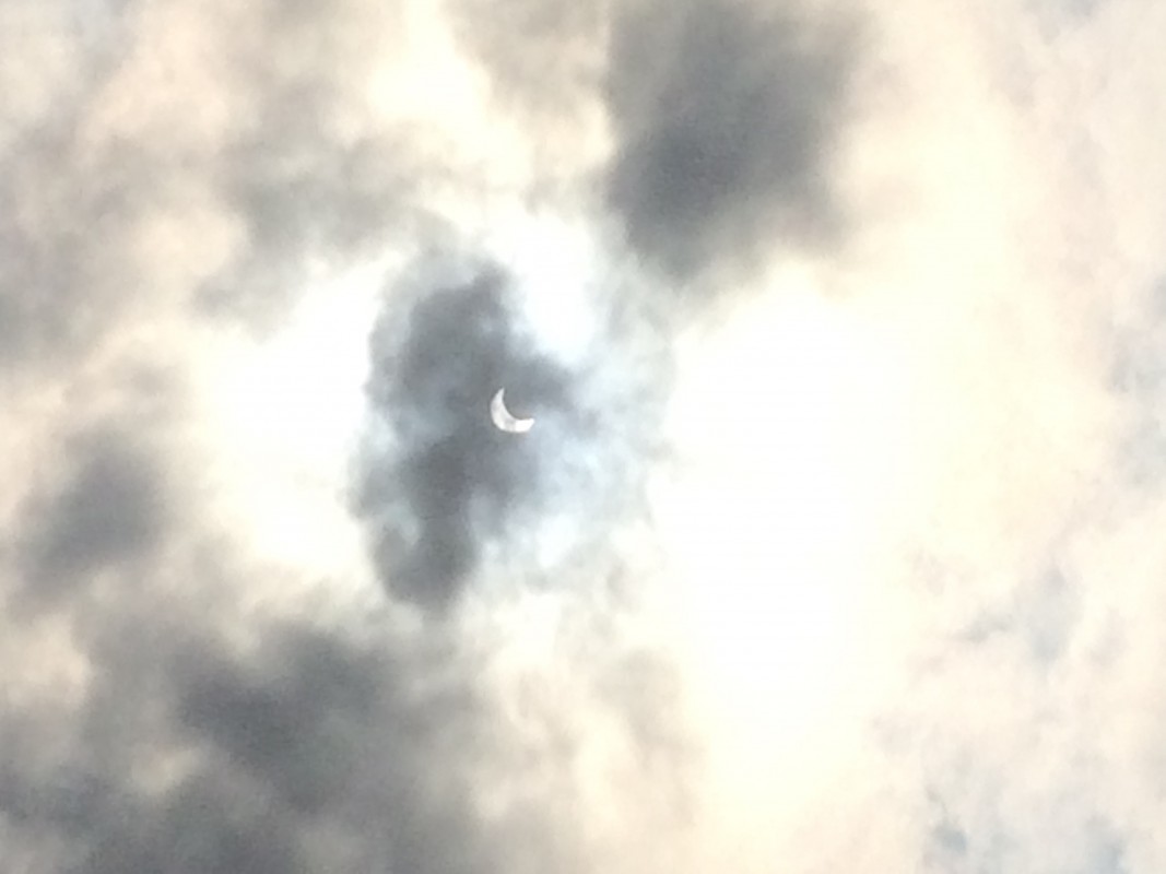 2017 Eclipse behind the clouds image