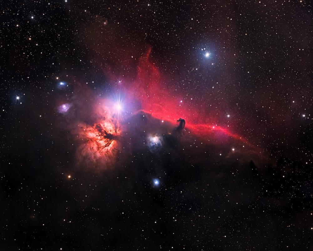 Barnard 33  Horsehead & NGC 2024 Flame Nebula