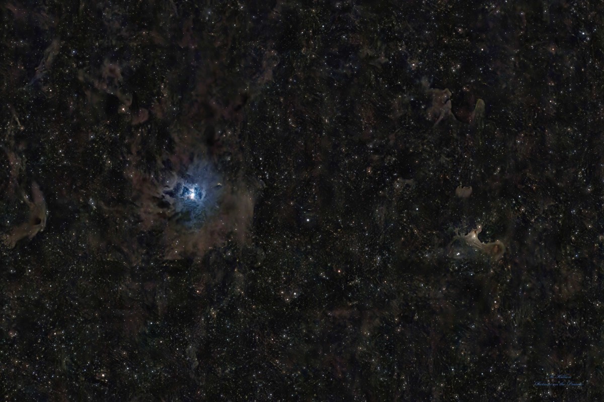 The Iris and Ghost nebulae image