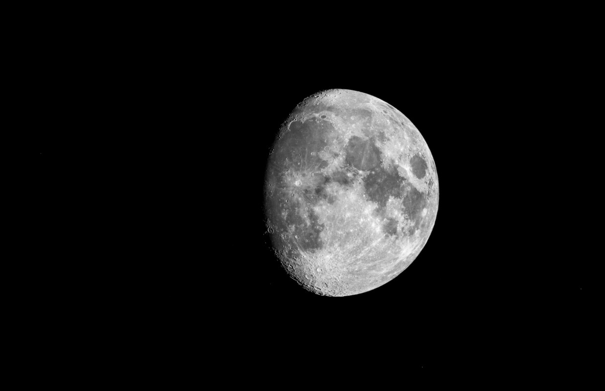 Gibbous Moon Through A Rangefinder on 6/6/25