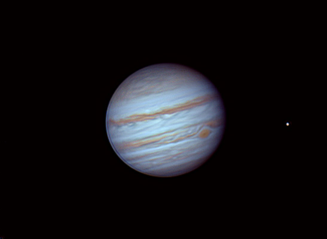 Jupiter & Europa (Mewlon 180c Dall-Kirkham)