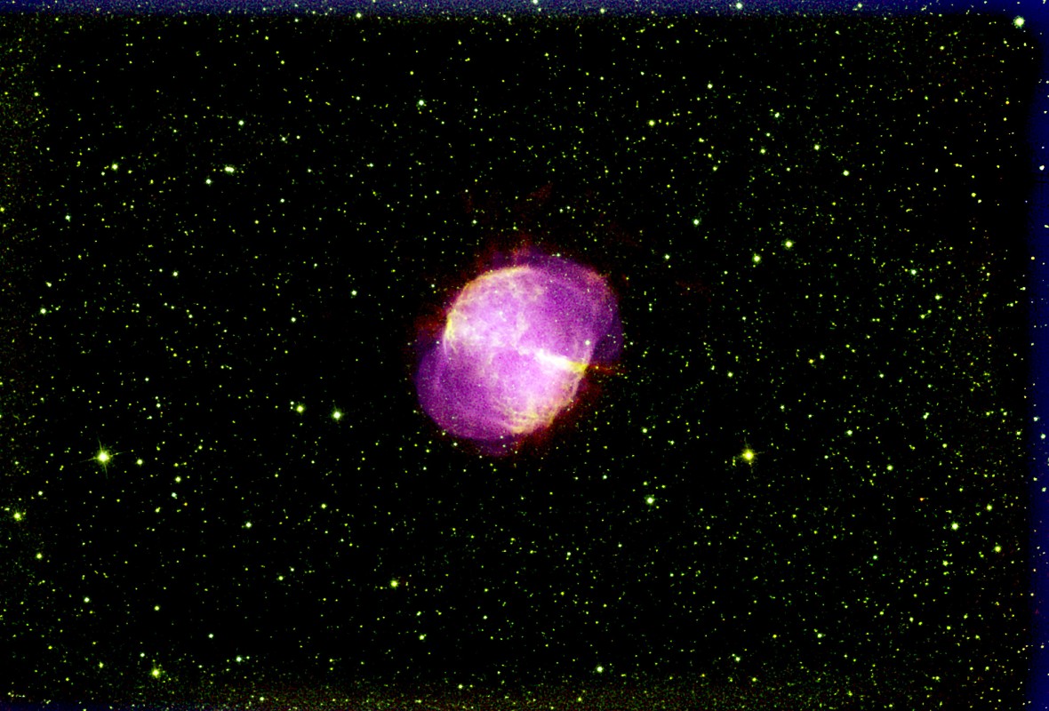 Dumbbell Nebula M27, narrowband image