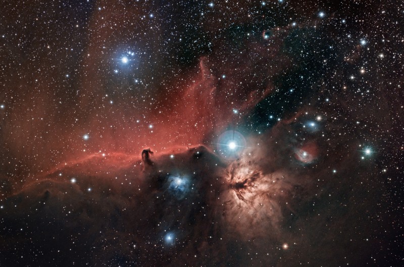 Horsehead and flame