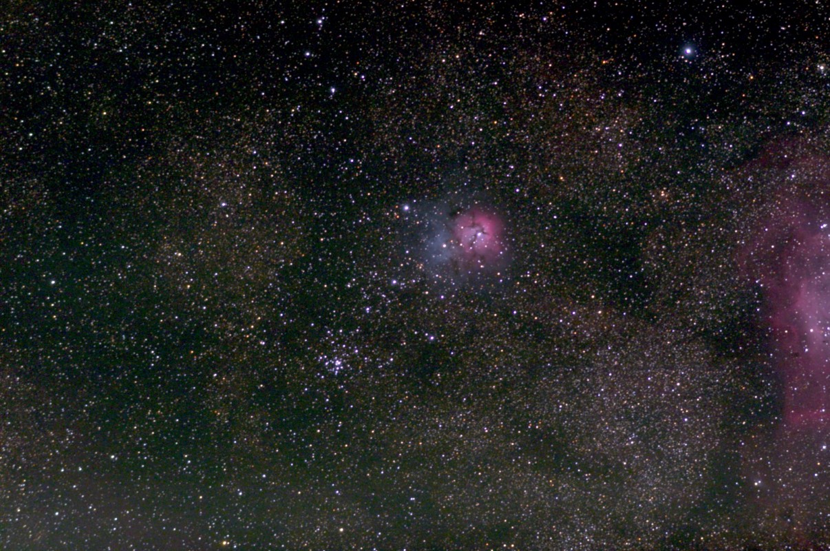 M20, Triphid nebula image